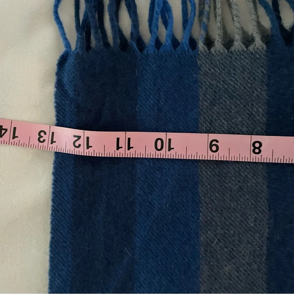 Marja Kurki- Pure Fine Wool Scarf Shawl Wrap ( 76x12) Blues New!